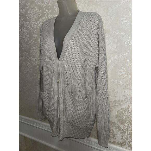 NWT Splendid Cotton/Silk Blend Long Sleeve Button Cardigan Sweater Size M $198 - Picture 3 of 9